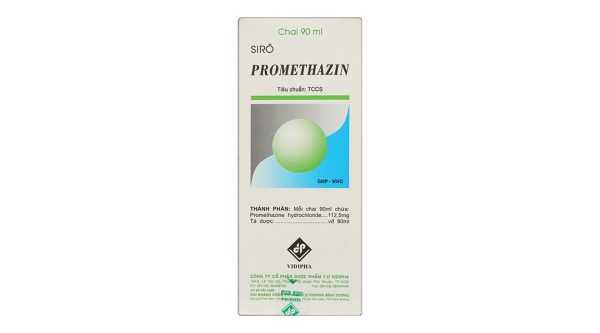 Siro Promethazin trị các triệu chứng viêm mũi dị ứng, mày đay chai 90ml