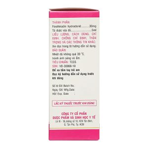 Siro Rutantop 30mg/5ml trị mày đay, viêm mũi dị ứng chai 70ml