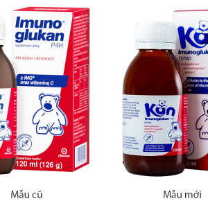 Siro Kan Imunoglukan P4H hỗ trợ tăng đề kháng cho bé chai 120ml