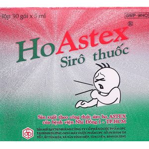 Siro HoAstex trị ho, viêm phế quản (30 gói x 5ml)