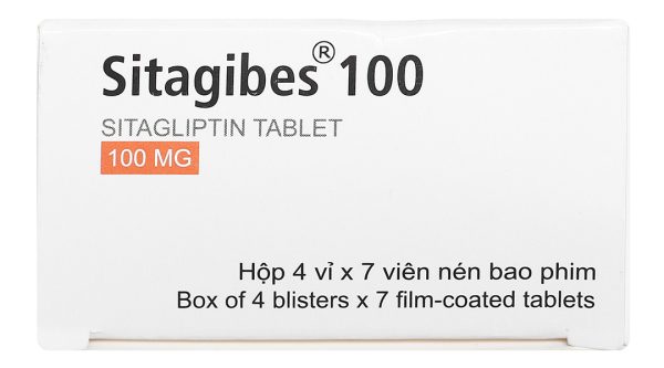 Sitagibes 100 trị đái tháo đường tuýp 2 (4 vỉ x 7 viên)