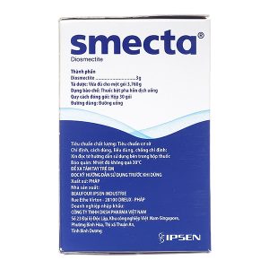 Bột pha hỗn dịch uống Smecta 3g trị các triệu chứng tiêu chảy cấp (30 gói x 3.76g)