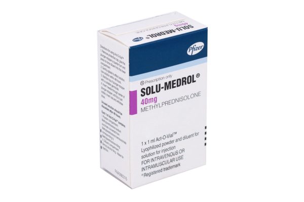 Bột pha tiêm Solu - Medrol 40mg thuốc kháng viêm lọ 1ml