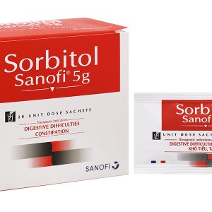 Thuốc bột Sorbitol Sanofi 5g trị chứng khó tiêu, táo bón (20 gói x 5g)