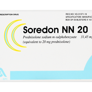 Soredon NN 20 hỗ trợ chống viêm và ức chế miễn dịch (3 vỉ x 10 viên)