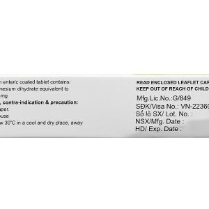 Sotig-20 trị trào ngược dạ dày, thực quản (3 vỉ x 10 viên)