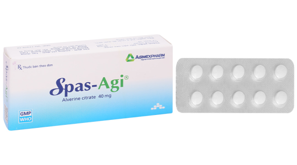 Spas-Agi 40mg chống đau do co thắt cơ trơn ở đường tiêu hóa (3 vỉ x 10 viên)