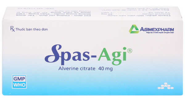 Spas-Agi 40mg chống đau do co thắt cơ trơn ở đường tiêu hóa (3 vỉ x 10 viên)