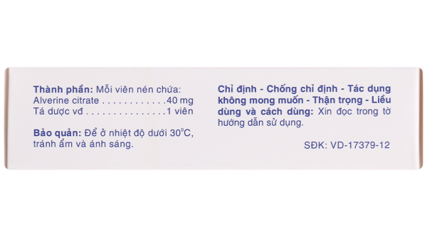Spas-Agi 40mg chống đau do co thắt cơ trơn ở đường tiêu hóa (3 vỉ x 10 viên)