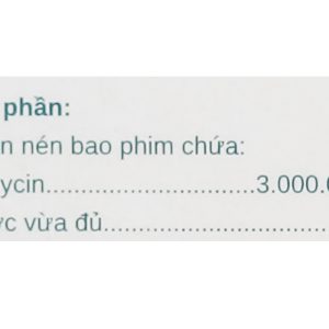 Spirastad 3 M.I.U trị nhiễm khuẩn đường hô hấp, da, và sinh dục (2 vỉ x 5 viên)