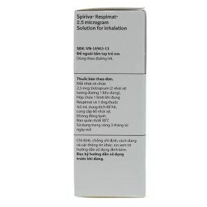 Dung dịch khí dung Spiriva Respimat 2.5mcg trị tắc nghẽn phổi mãn tính bình 30 liều