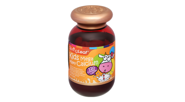 SpringLeaf Kids Mega Milky Calcium bổ sung canxi cho bé lọ 120 viên