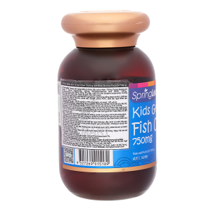 Dầu cá SpringLeaf Kids Genius Fish Oil 750mg bổ sung omega 3 cho bé lọ 120 viên