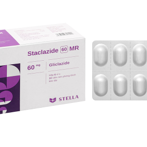 Staclazide 60 MR trị đái tháo đường tuýp 2 không phụ thuộc insulin (6 vỉ x 10 viên)