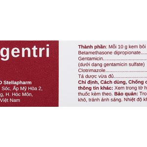 Kem bôi Stadgentri trị nấm, bệnh về da có biến chứng nhiễm trùng tuýp 10g