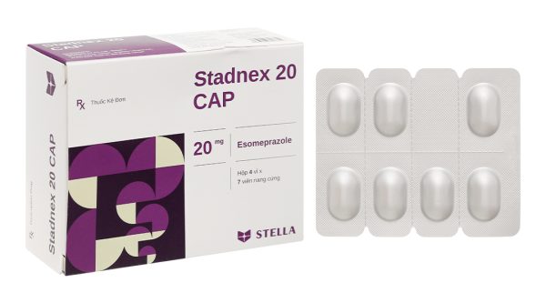 Stadnex 20 Cap trị trào ngược dạ dày, thực quản (4 vỉ x 7 viên)