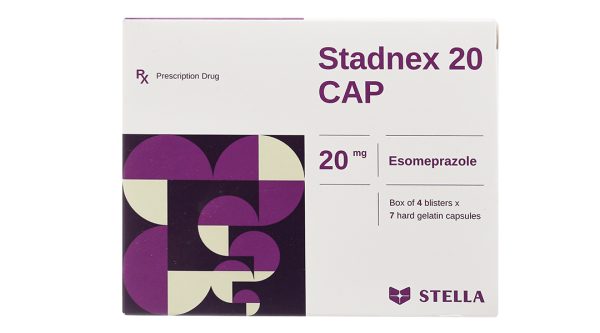 Stadnex 20 Cap trị trào ngược dạ dày, thực quản (4 vỉ x 7 viên)