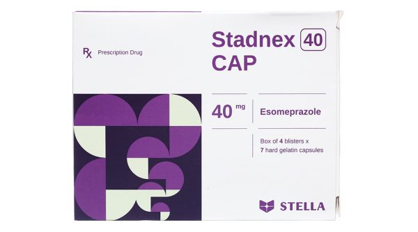 Stadnex 40 Cap trị trào ngược dạ dày, thực quản (4 vỉ x 7 viên)