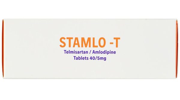 Stamlo-T 40/5mg điều trị tăng huyết áp vô căn (4 vỉ x 7 viên)