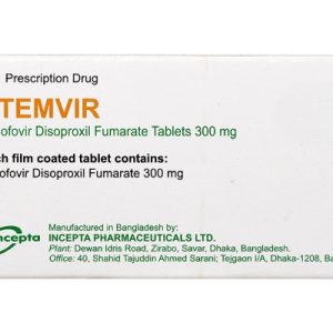 Stemvir 300mg trị nhiễm HIV-1, viêm gan B (3 vỉ x 4 viên)