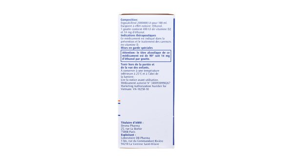 Dung dịch uống Stérogyl 2000000UI/100ml phòng và trị thiếu vitamin D chai 20ml