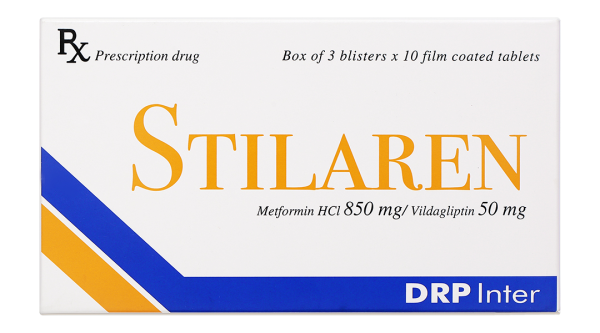 Stilaren trị đái tháo đường tuýp 2 (3 vỉ x 10 viên)