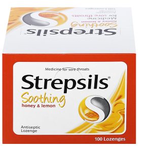 Viên ngậm Strepsils Soothing Honey & Lemon giảm đau họng (50 gói x 2 viên)