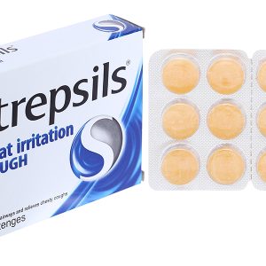 Viên ngậm Strepsils Throat Irritation & Cough 15mg sát khuẩn, tan đàm (2 vỉ x 12 viên)