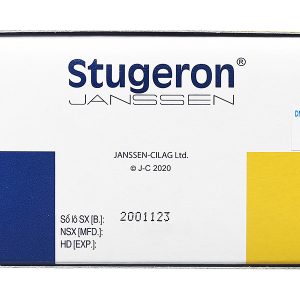 Stugeron 25mg trị rối loạn tuần hoàn não, say tàu xe (25 vỉ x 10 viên)