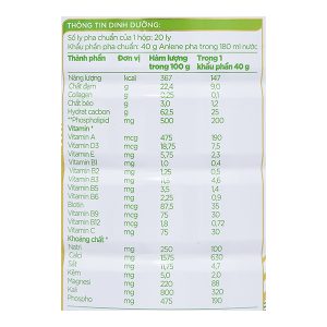 Sữa bột Anlene Gold 5X cải thiện hệ vận động cho người trên 40 tuổi hương vani (800g)