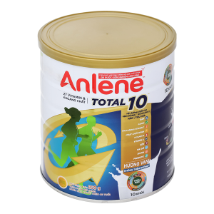 Sữa bột Anlene Total 10 bổ sung dưỡng chất cho người trên 40 tuổi hương vani (800g)