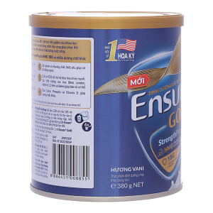 Sữa bột Ensure Gold Strengthpro phục hồi và tăng cường sức khỏe hương vani (380g)