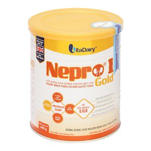 Sữa bột Nepro 1 Gold cho người bệnh thận tăng ure máu, dùng được cho đái tháo đường (400g)