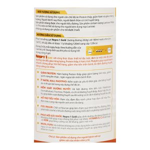 Sữa bột Nepro 1 Gold cho người bệnh thận tăng ure máu, dùng được cho đái tháo đường (400g)