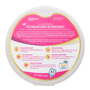 Sữa bột Nutifood Varna Diabetes bổ sung dinh dưỡng cho người đái tháo đường (850g)