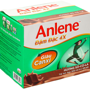 Sữa bột pha sẵn Anlene đậm đặc 4x cho người từ 19 tuổi hương socola (125ml)