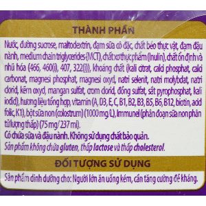 Sữa bột pha sẵn Varna Colostrum bổ sung dinh dưỡng, tăng đề kháng (6 chai x 237ml)