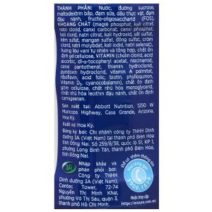Sữa bột pha sẵn Ensure Original bổ sung dinh dưỡng đầy đủ hương vani (237ml)
