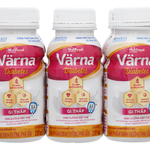 Sữa bột pha sẵn Nutifood Varna Diabetes dành cho người đái tháo đường (6 chai x 237ml)
