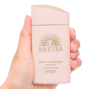Sữa chống nắng Anessa Mild Milk SPF50+/PA++++ dịu nhẹ cho da nhạy cảm chai 60ml