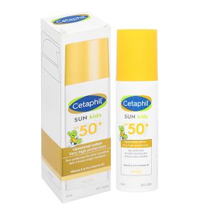 Sữa chống nắng Cetaphil Sun Kids Liposomal lotion SPF50+ dịu lành cho bé chai 150ml