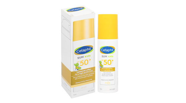 Sữa chống nắng Cetaphil Sun Kids Liposomal lotion SPF50+ dịu lành cho bé chai 150ml