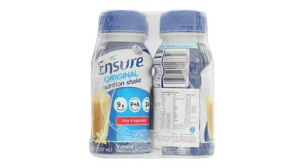 Sữa bột pha sẵn Ensure Original bổ sung dinh dưỡng đầy đủ hương vani (6 chai x 237ml)