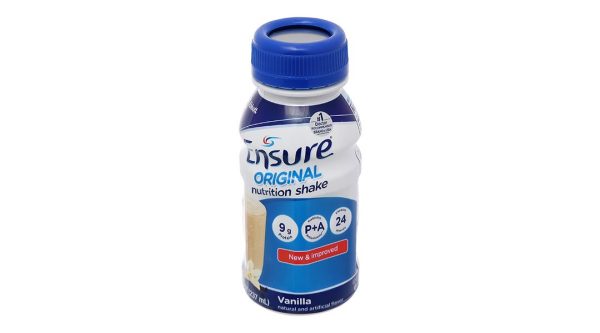 Sữa bột pha sẵn Ensure Original bổ sung dinh dưỡng đầy đủ hương vani (6 chai x 237ml)