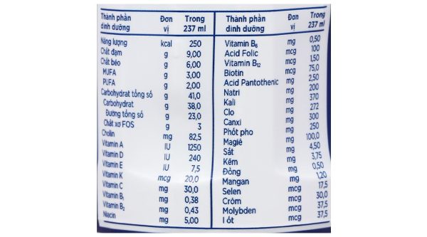 Sữa bột pha sẵn Ensure Original bổ sung dinh dưỡng đầy đủ hương vani (6 chai x 237ml)