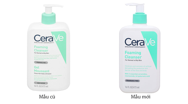 Sữa rửa mặt CeraVe Foaming Cleanser làm sạch sâu cho da chai 473ml