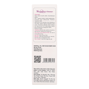 Sữa rửa mặt Megaduo Cleanser làm sạch da giúp da mịn màng, ngừa mụn tuýp 150ml