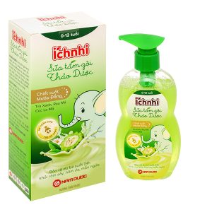 Sữa tắm gội Thảo Dược Ích Nhi giảm hăm da, rôm sảy cho bé chai 200ml
