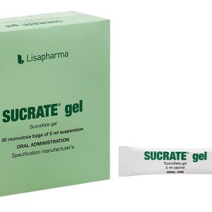 Hỗn dịch uống Sucrate Gel 1g trị viêm loét dạ dày, tá tràng (30 gói x 5ml)