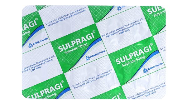 Sulpragi 50mg trị tâm thần phân liệt, rối loạn lo âu (3 vỉ x 10 viên)